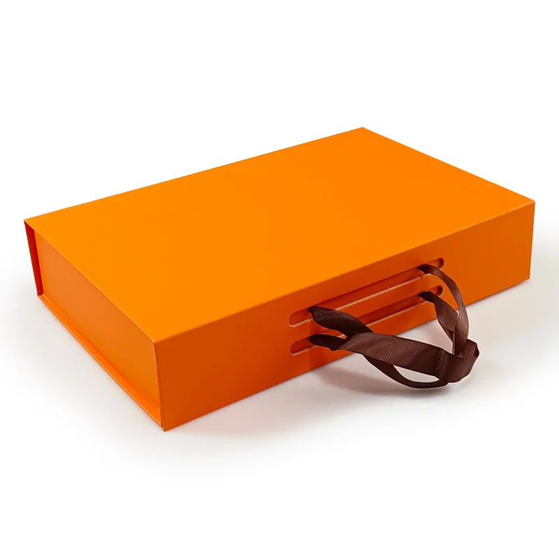 Custom luxury Colorful Reusable Clothing Box Packaging For Women Underwear Packaging Folding Ribbon Magnetic Gift Box