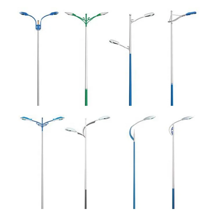 BR SOLAR Hot-dip-galvanized Steel Pole Manufacturer outdoor lamp post Factory street light poles