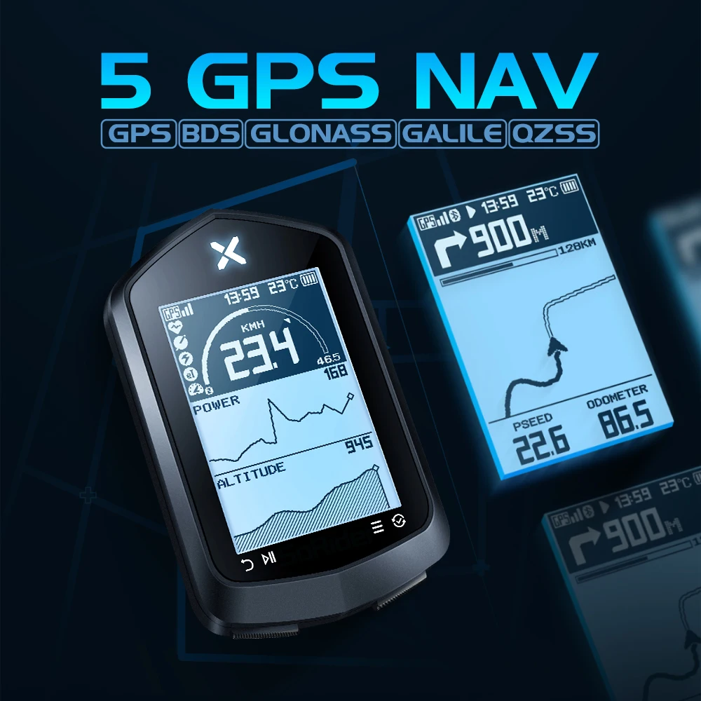 XOSS NAV GPS Bike Computer  ANT+Sensor Bicycle GPS Computer Wireless Bike Speedometer