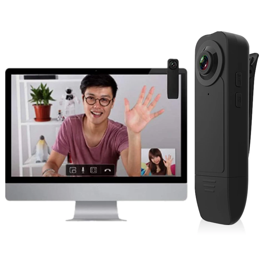 
Wireless WiFi Mini Clip-Type Camera 1080P HD Surveillance Video Recorder Magnetic Remote Monitoring Webcam 