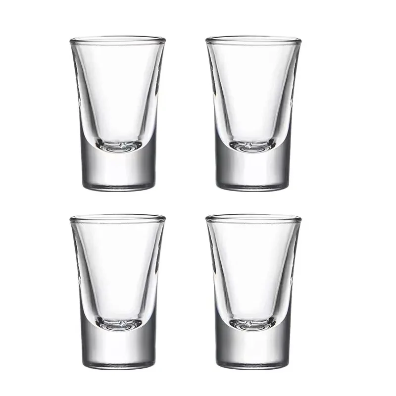 Wholesale 55ml Vodka Shot Cups Factory 5060B High White Whisky Glass Cup Mini Shot Glass For Super Market & Dining Bar