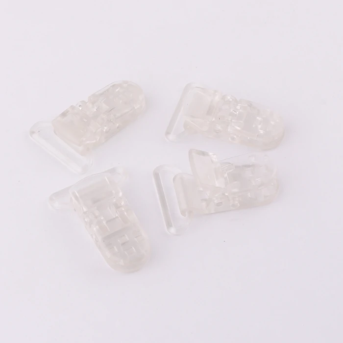 factory wholesale 1 inch garment accessories brace clip plastic pacifier clip for clothes