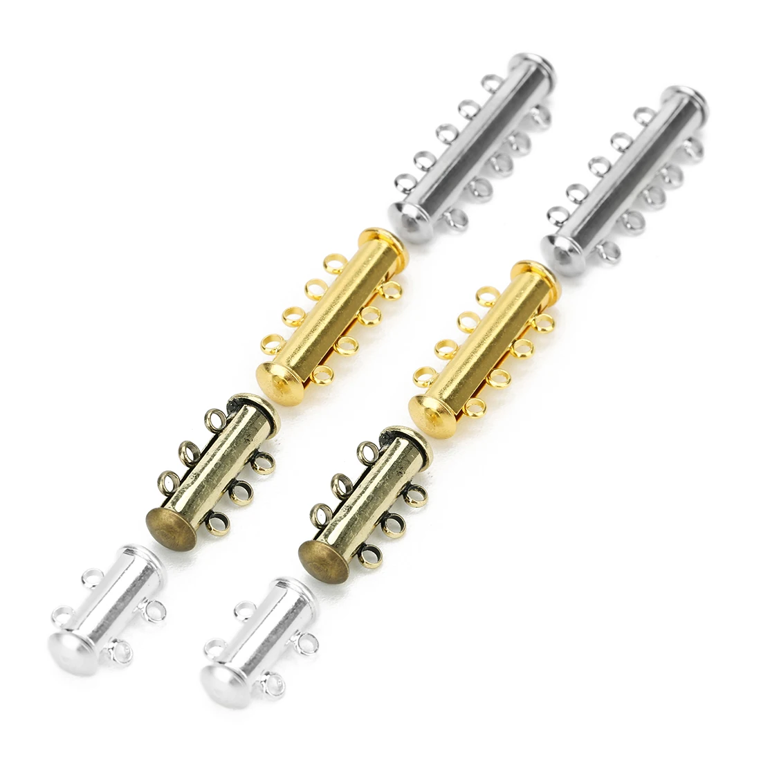 
10 pcs/package diy jewelry accessories magnetic buckle pearl bracelet necklace buckle three-breasted connection buckle 