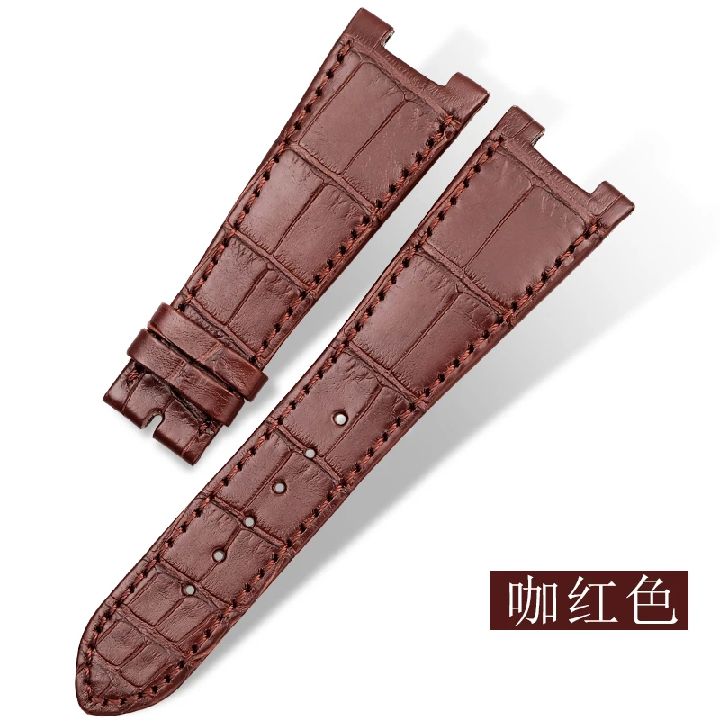 Professional Production 25MM Leather Handcraft Brown Straps For Pp Nautilus Strap