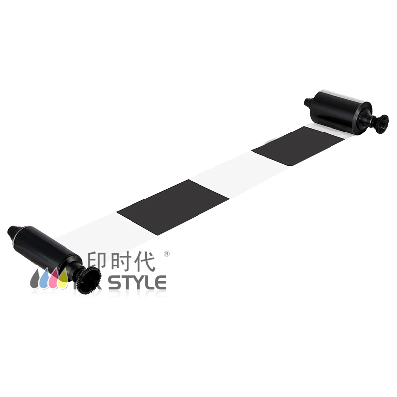 for Evolis Pebble 4 Series Printer Ribbon R3012 Black Monochrome - 500prints