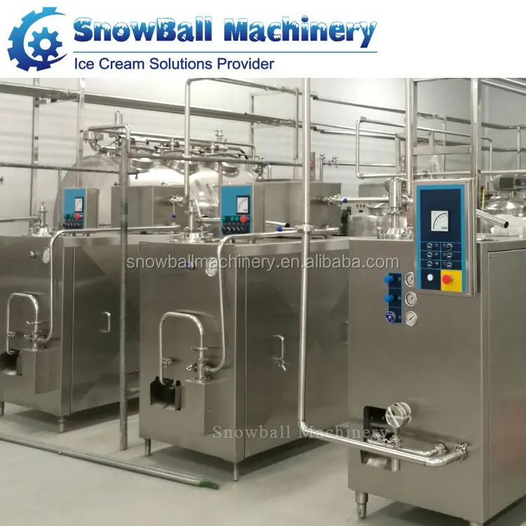 1000L freon continuous freezer machine for ice cream factory