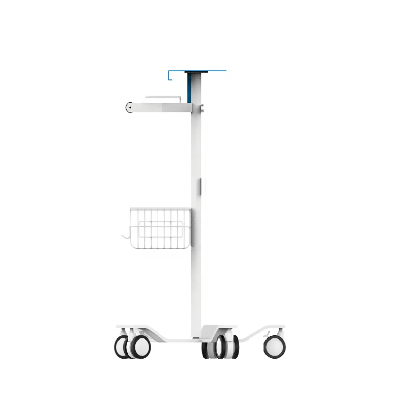 Metal medical hospital furniture trolley mobile roll stand for respiratory CPAP machine