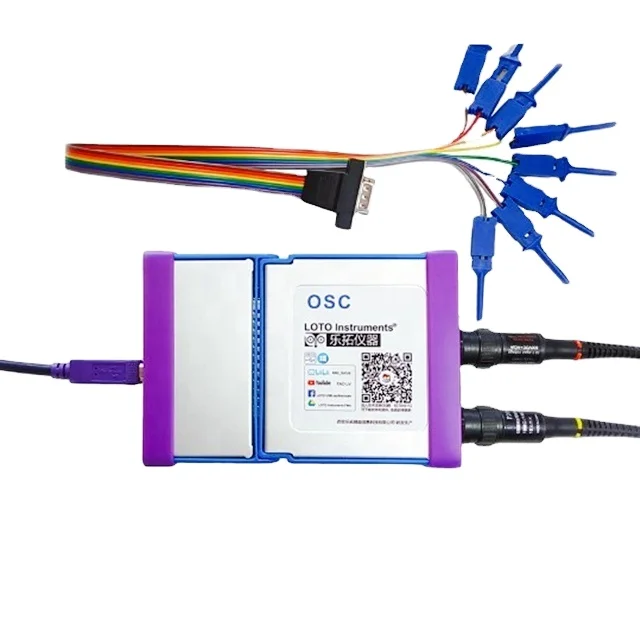 Виртуальный Осциллограф Логический анализатор OSCA02 основных USB ПК LOTO виртуальной генератор сигналов для осциллограф 100 мс/с частота дискретизации