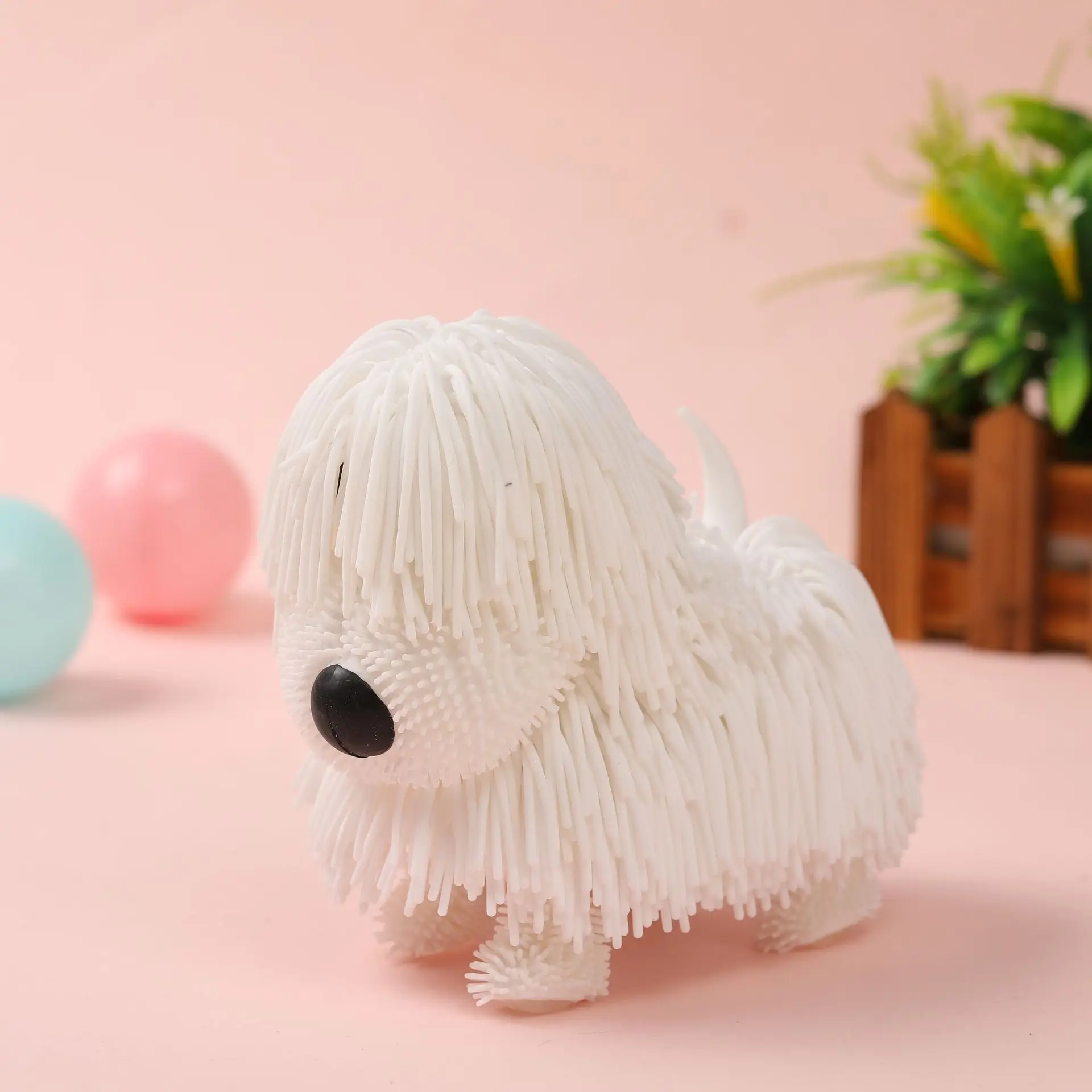 De Juguete De Perro New Creative Simulation Soft Waggle Noodle Dog Pet Cartoon Dog Animal Fidget Toys