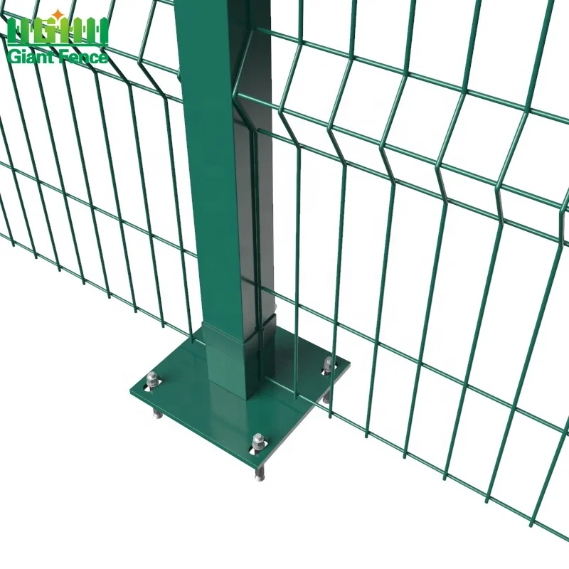 3D Bending Metal Garden Fence Welded Wire Mesh Security Fence with Post Caps for Farm Use