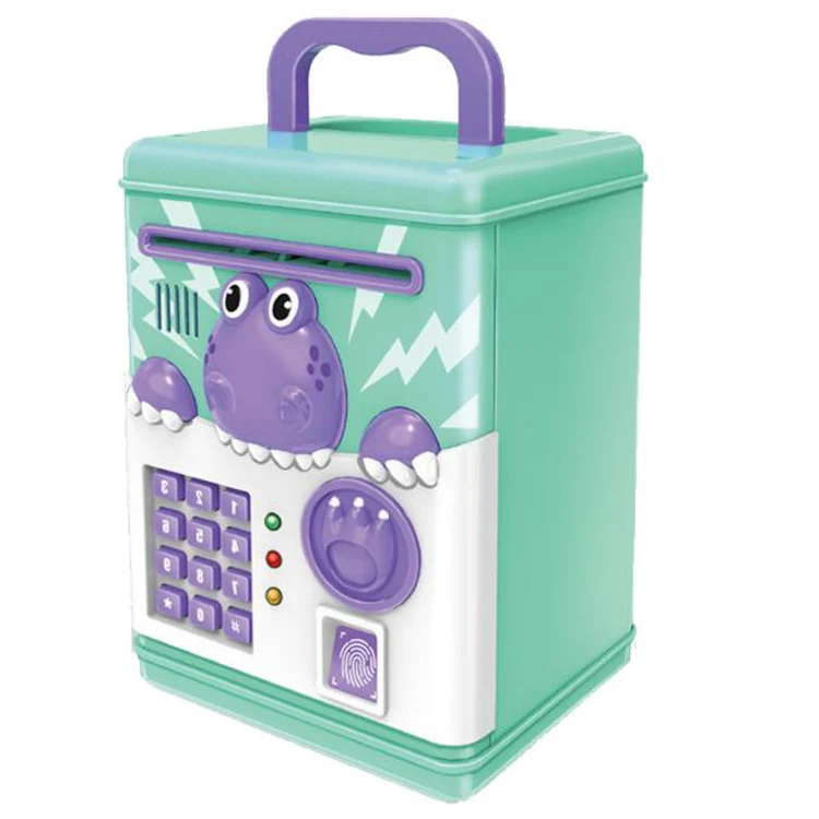 Multi-function Auto-rolling Money Password Safe Kids Birthday Gift Safe Deposit Atm Machine Mini Creative Atm Toy Piggy Bank