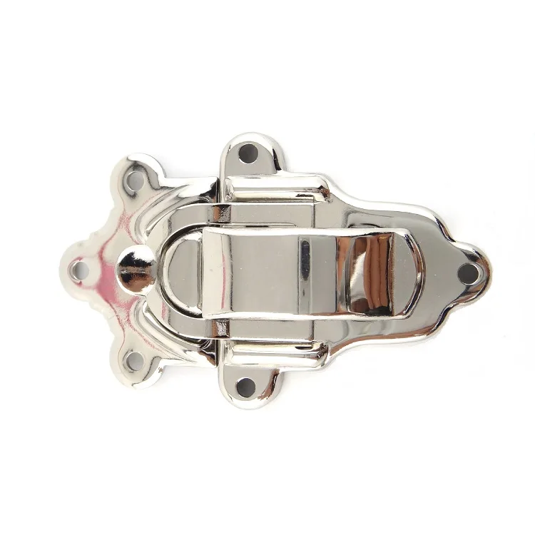 Chrome Nickel Gold color decorative metal locks hasp for wooden box iron latches for metal case luggage case metal box clasp