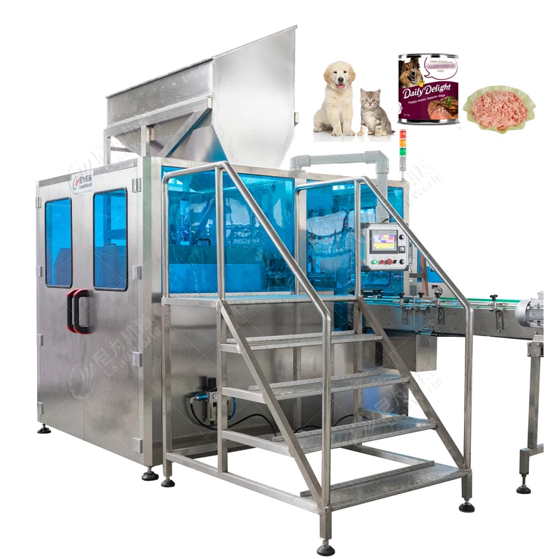 Complete Set 375g Beef Vegetable Dog Canned Food Wet Food Processing Line Equipment