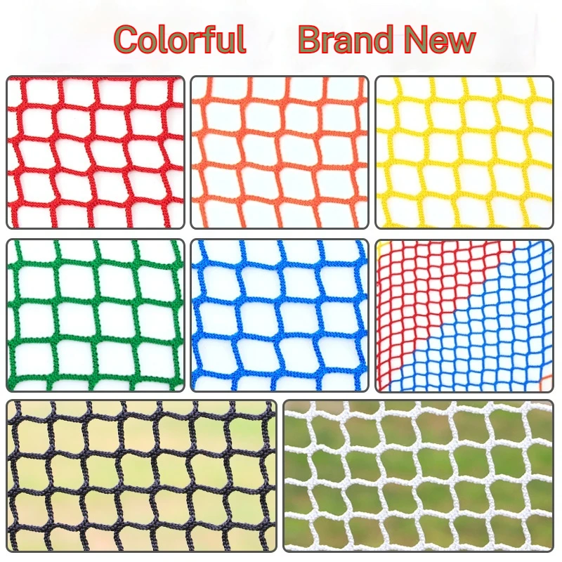 Polyester Black Green Red White square mesh knotless safety net Cargo Net Knotless Net