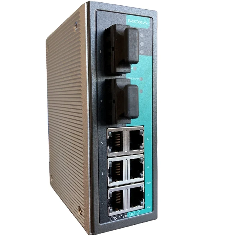 MOXA EDS-305-S-SC RS-232 1 Port Unmanaged Industrial Ethernet Switch Serial Port Server 100% New and Original In Stock