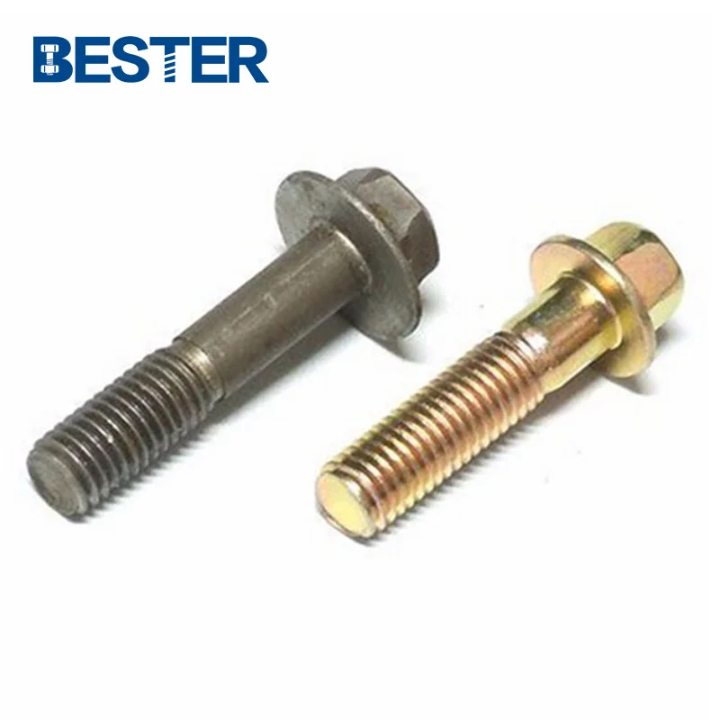 FOB Shanghai high tensile Grade 4.8/8.8/10.9 DIN Standard M13 M19 Hex Head Flange Bolts and Nuts