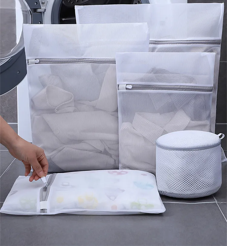 High Quality Laundry Zippered Mesh Tote Bag, Machine Washable Mesh Bags