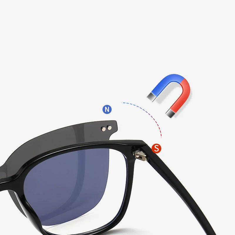 Eyeglasses frames fengchao manufacturer Magnetic replaceable polarized light suction tr90 glasses eyeglasses frames for Unisex