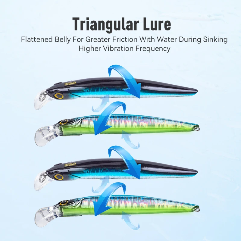 6g/9g/14g/18.6g Fishing Tackle Jerkbaits Leurre De Umpan  Hard Fishing Lure Heavy Sinking Minnow Lure Bait