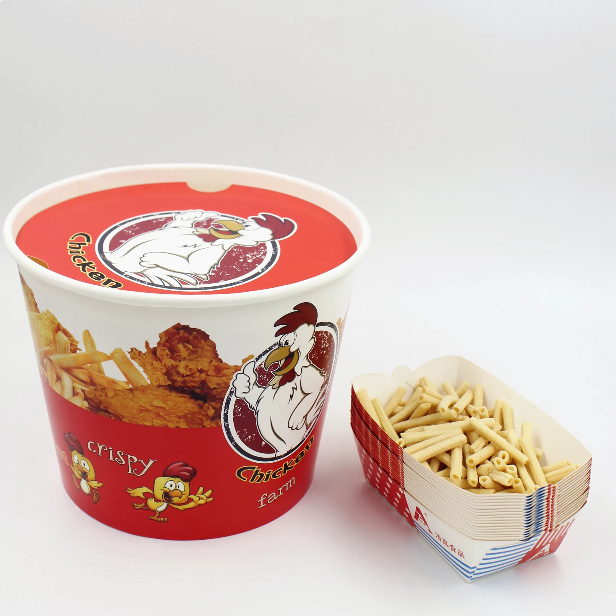 150 унций красивые ведра для жареной курицы с логотипом на заказ ведро KFC крышкой