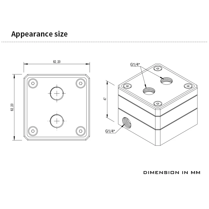 Barrow Mini ITX Water Pump Expansion Part ,Pump Box MOD used For ITX Case,Acrylic Reservoir 5V 3PIN AURA SPB17-M