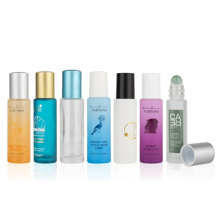 10ml Empty Storage Bottles Frosted Perfume Roll On Bottle 5ml 10ml 15ml Essential Oils Roller Bottles