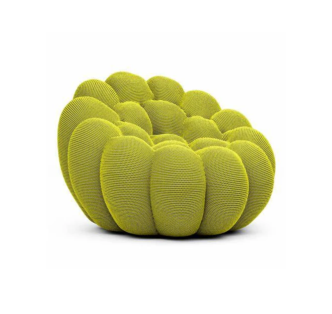 Boubble sofa for living room in fabric 1 seat armchair