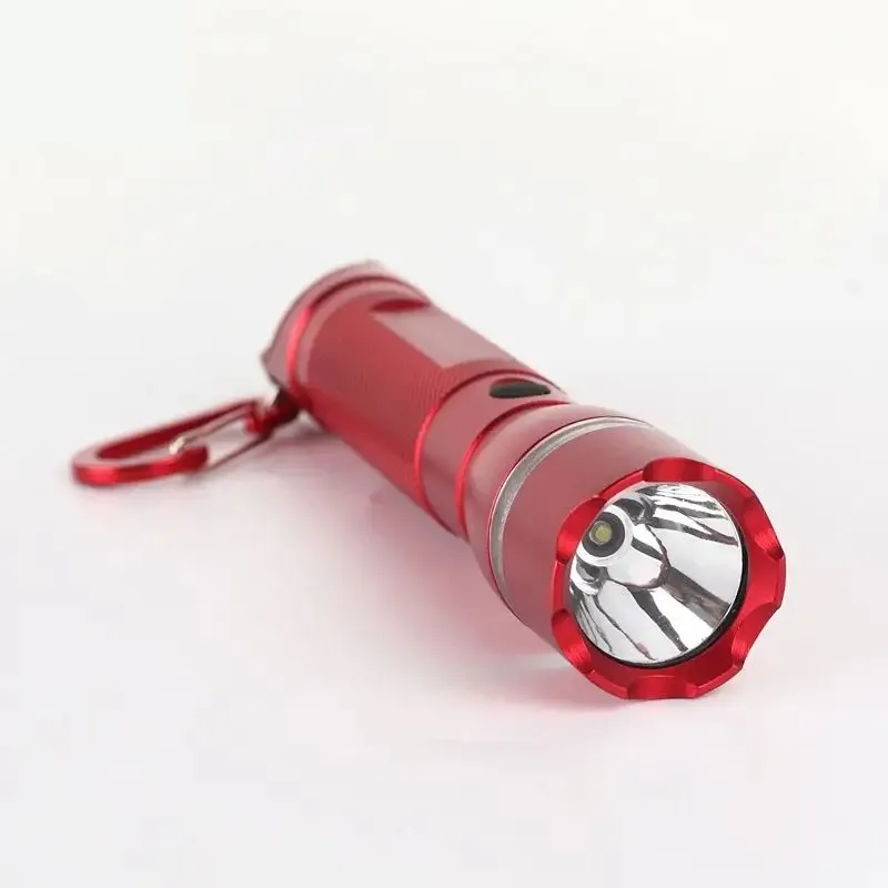 High-Power Outdoor Multifunctional LED Flashlight Whistle Red Light SOS High-Brightness-Waterproof Aluminum Alloy Rechargeable