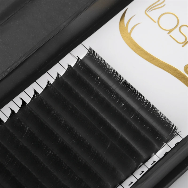 Professional Easy Fan Matte Ellipse Flat Starter Kit Mega Volume Private Label 18 Mm 0.03 Real Mink Lashes Eyelash Extension