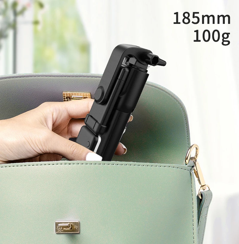 Mobile phone selfie stick with beauty light remote control adjustable folding multifunctional live desktop tripod