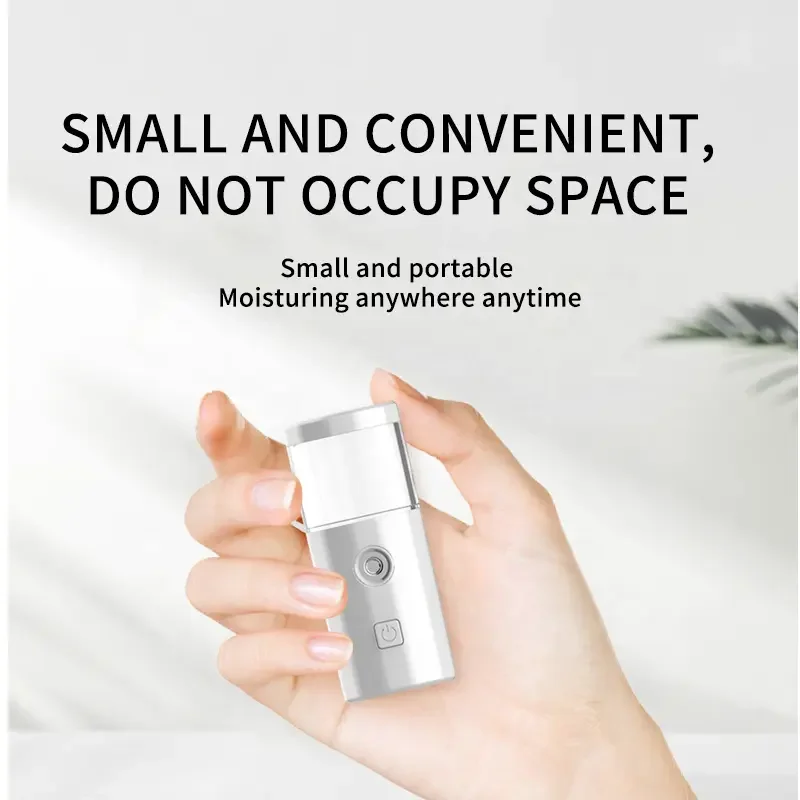 Potent Moisturizing Home Handheld Mini Facial Steamer Beauty Handy Mist Nano Sprayer