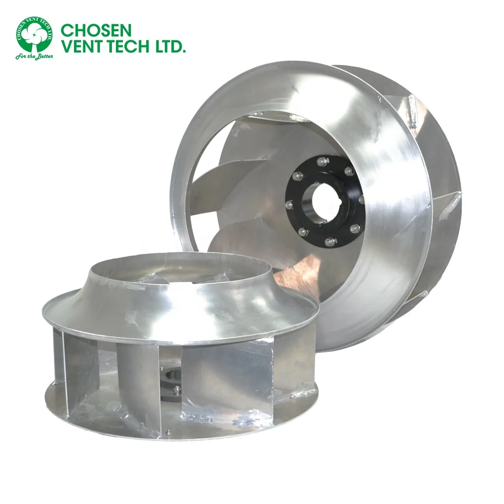 Centrifugal Wheel Backward Inclined Alloy Customized Centrifugal Fan Centrifugal Impeller Inside The Fan or Machine AC BSWA-400