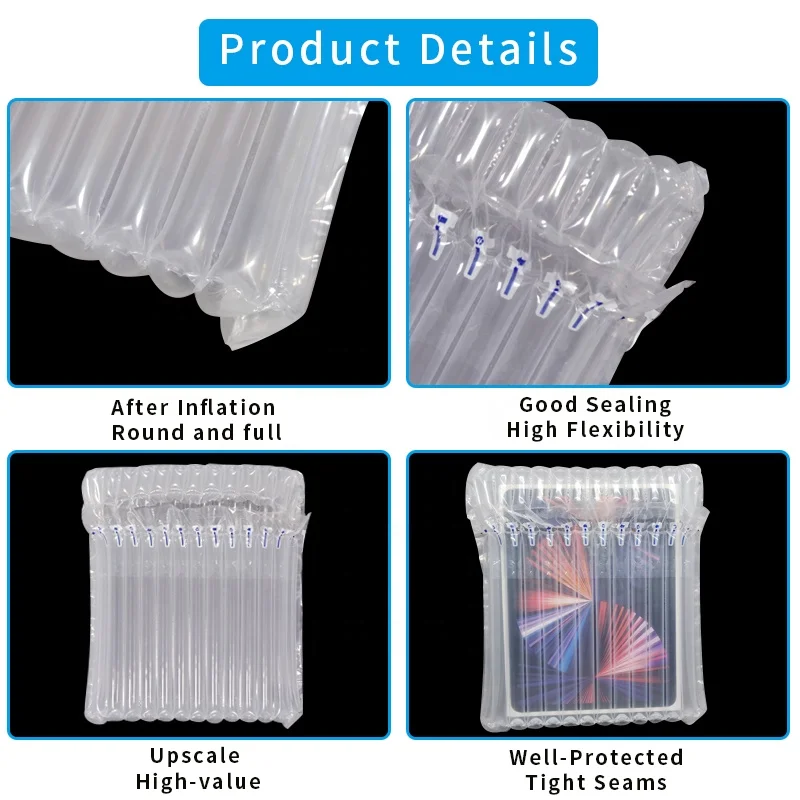 Factory Price Air Column Bag Protective Package Air Packaging Shock Resistant Air Column Bubble Bag Laptop Protective