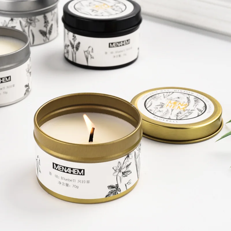 Candle Tin Cans Custom Printed Candle Containers with Screw Lids Empty Candle Tins 6 OZ