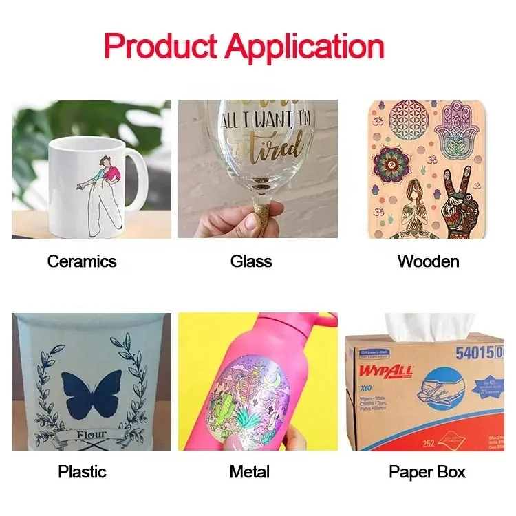 Digital Inkjet Printing Label Machine Wholesale Roll to Roll I3200 -U1-3PCS header LED UV Printer for Sticker