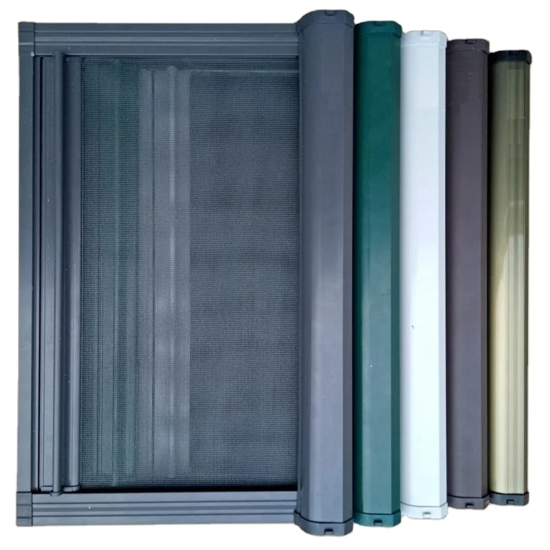 High quality factory  price window magnet fly screen roller roll up screens fiberglass  mosquito net