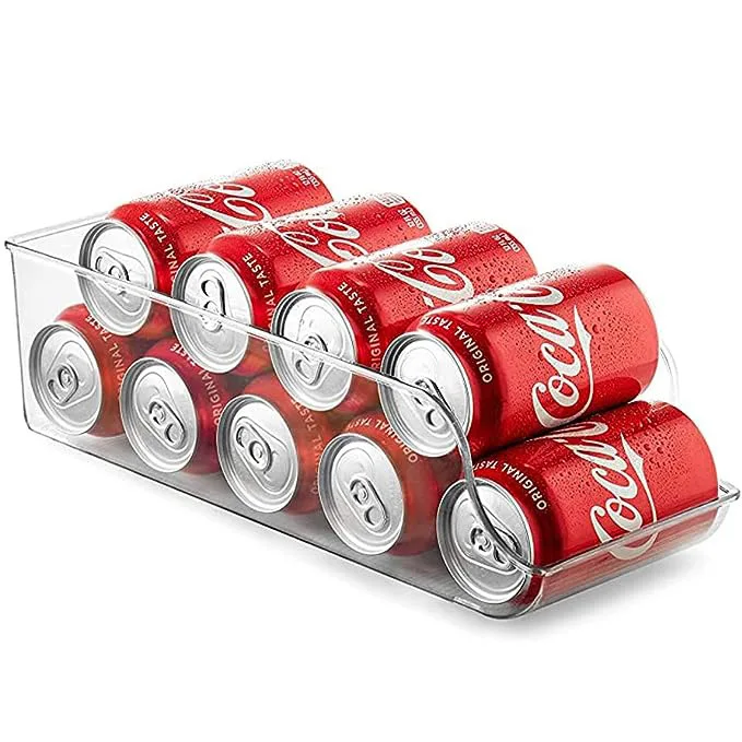 Tiktok Hot Fridge Stackeable Beer Soda Can Drink Dispenser Organizer For Refrigerator