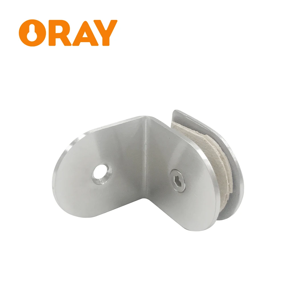 Manufacturer 90 Degree Clip Corner 8-12mm Glass Holding Shower Screen Fixing Bracket Bathroom Door Clamp