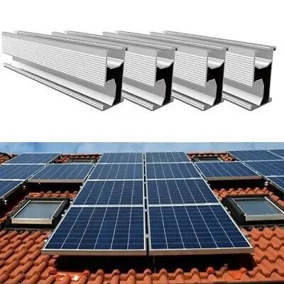 Wholesale Solar roof mounting system solar panel mounting aluminum 20cm rail for solar energy system