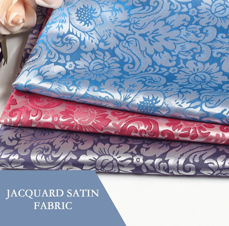 Оптовая Продажа два тона цветы высокого качества атласная жаккардовая ткань