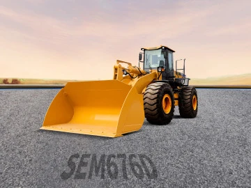 SENM676D SEM New 7 ton large wheel loader 676D wheel loader 23 ton operating weight with Euro 2 Weichai 270HP diesel engine