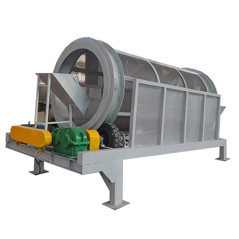 China Multi-Use Steel Rotary Drum Filter Machine Bar Screen Trommel Screen for Ore  Component on Sale