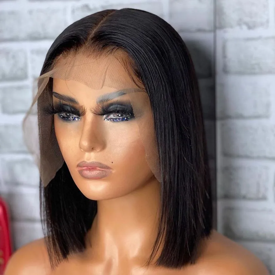 Colored Bob Hd Lace Wig 100% Virgin Human Hair,Wholesale Peruvian Bob Wig,human Hair Lace Front Bob Wigs For Black Women