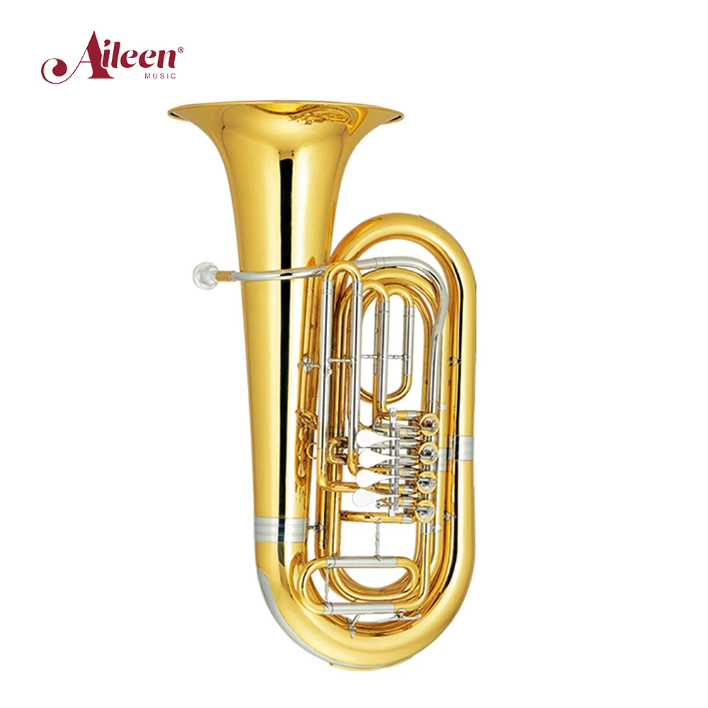 Beginners 3/4 Tuba with Cupronickel Tuning Pipe&Leadpipe(TU-GR43500G-SSY)