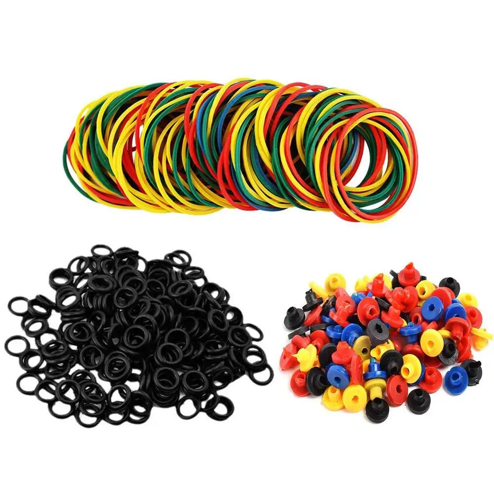 Wholesale 200pcs/bag tattoo accessories elastic mixed color tattoo rubber band for tattoo machine gun supply