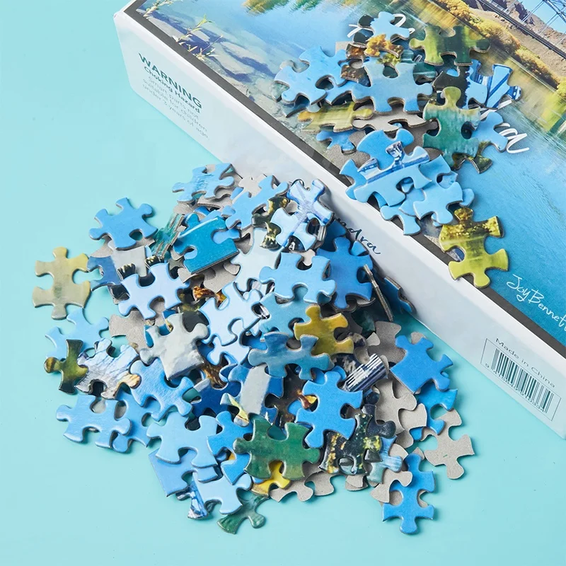Hot sale Custom Made Puzzle 500 1000 4000 5000 Pieces Jigsaw Puzzles For Adult
