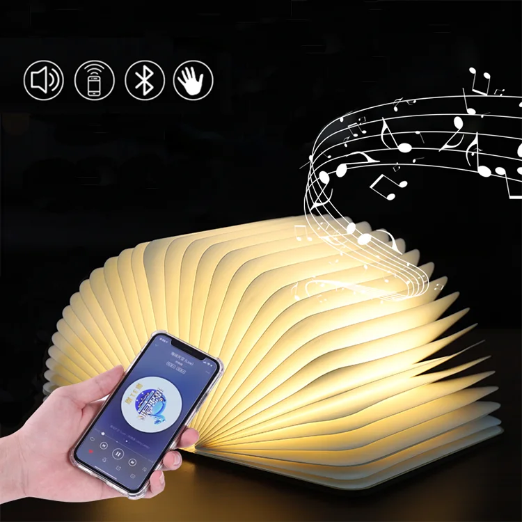 
2021 best-selling creative speakers LED book lights music book lights Christmas gift custom subwoofer manufacturer 