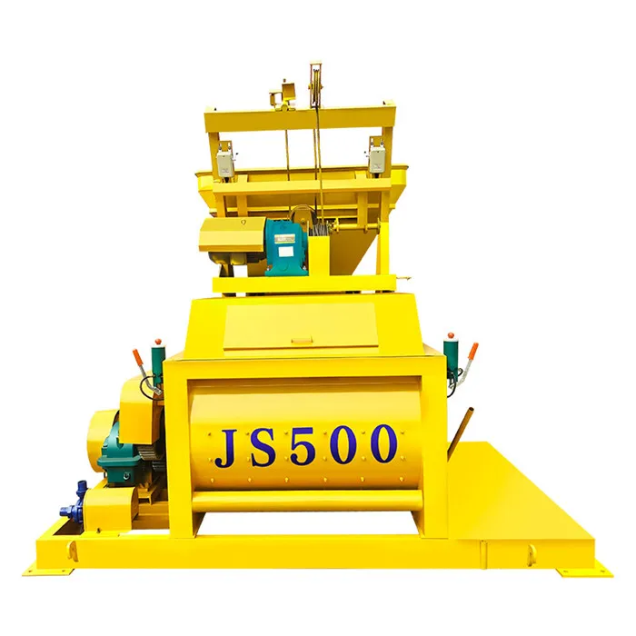 hot selling js1500 concrete mixer twin shaft horizontal concrete mixer 25m³/h capacity horizontal double shaft