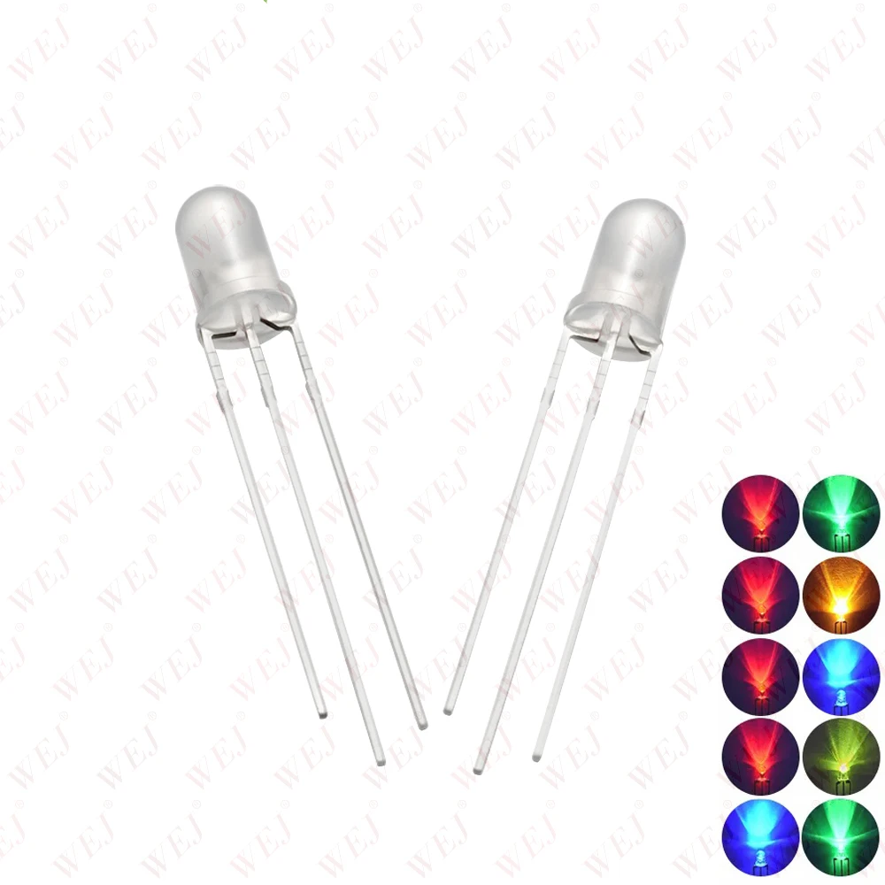 Factory led diode 5mm 3mm Red Green Blue Yellow White Orange Rgb dual color Dip diode Led Light 2mm 8mm 10mm 3mm 5mm Led Diode