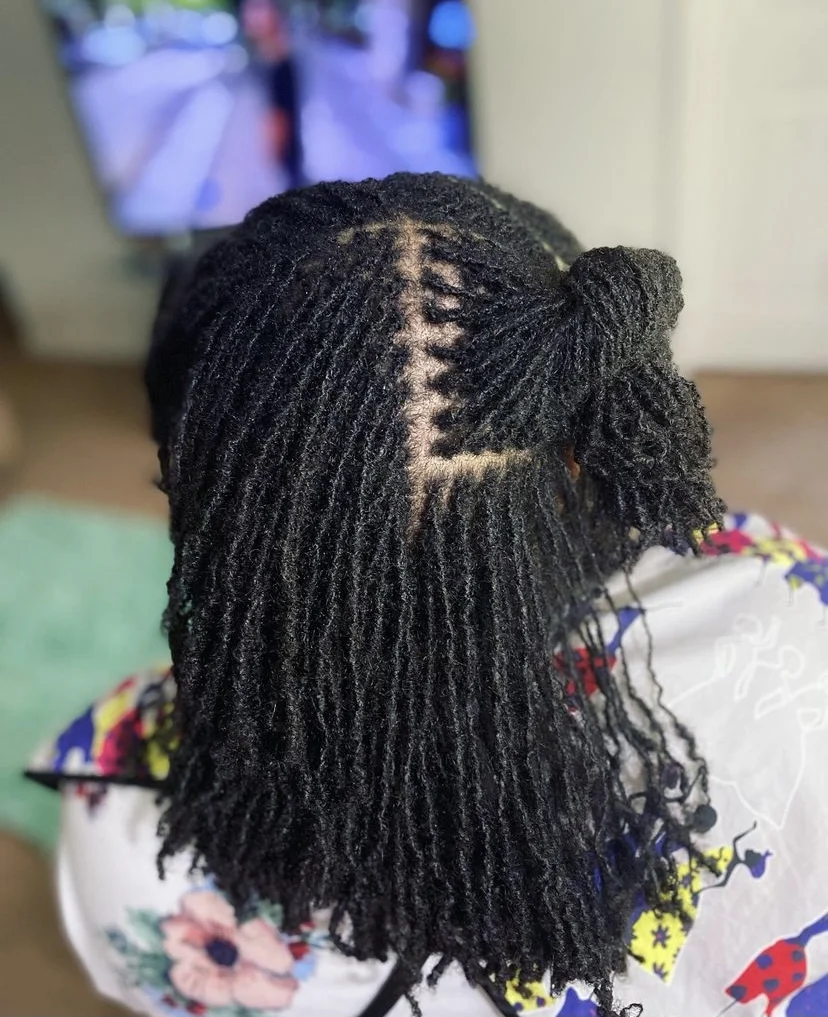 100% human Handmade Permanent Hook Micro Dreadlocks Hair Extension Dread locks  Afro Kinky Curly 0.1cm for black men